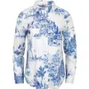 Loup Clothing Women's Blue Toile Blouse In Blue
