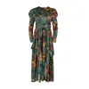 Loup Clothing Women's Green Floral Forest Dress In Green