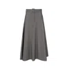 Loup Clothing Women's Grey Fit & Flare Skirts Gray In Gray