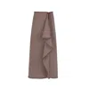 Loup Clothing Women's Herringbone Skirt Brown In Brown