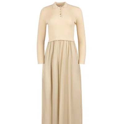 Loup Clothing Women's Neutrals Cream Polo Maxi In White