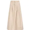 Loup Clothing Women's Neutrals Denim Skirt Tan In Brown