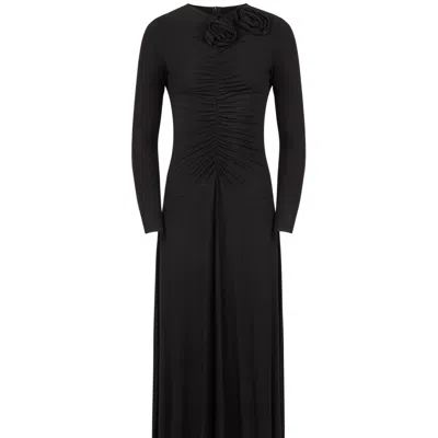 Loup Clothing Women's Rosette Dress Black