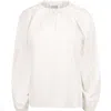 LOUP CLOTHING WOMEN'S WHITE BRAIDED BLOUSE