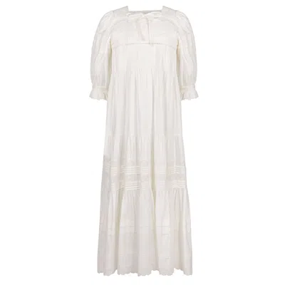Loup Clothing Women's White Picnic Dress