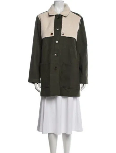 Pre-owned Loup Coat In Green