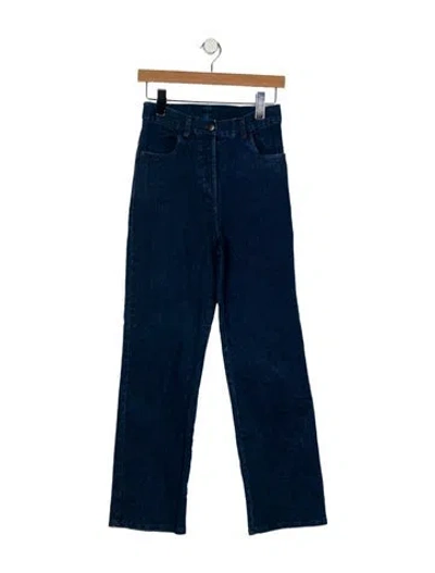 Pre-owned Loup High-rise Straight Leg Jeans In Blue