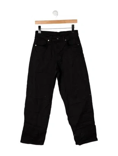Pre-owned Loup High-rise Wide Leg Jeans In Black