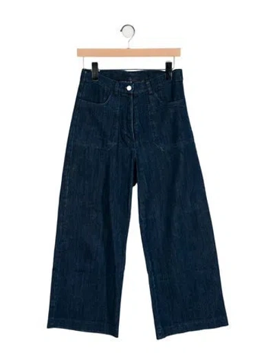 Pre-owned Loup High-rise Wide Leg Jeans In Blue
