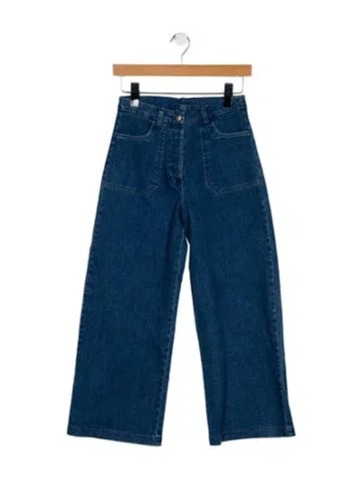 Pre-owned Loup High-rise Wide Leg Jeans In Blue