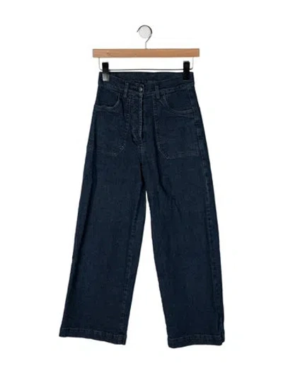 Pre-owned Loup High-rise Wide Leg Jeans In Blue