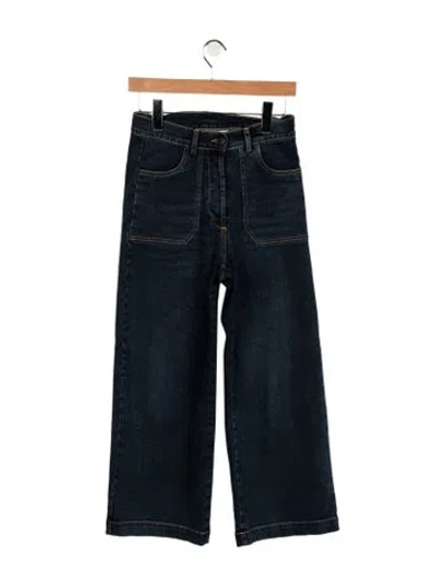 Pre-owned Loup High-rise Wide Leg Jeans In Blue