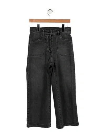 Pre-owned Loup High-rise Wide Leg Jeans In Grey