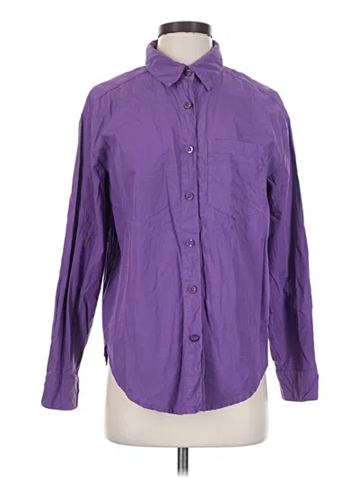 Pre-owned Loup Long Sleeve Button Down Shirt In Purple