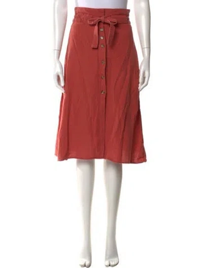 Pre-owned Loup Midi Length Skirt In Red
