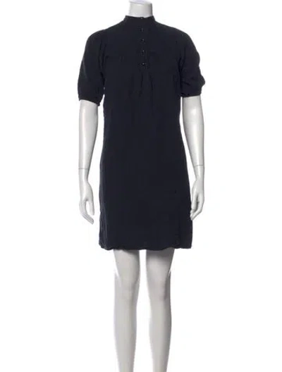Pre-owned Loup Mini Dress In Black