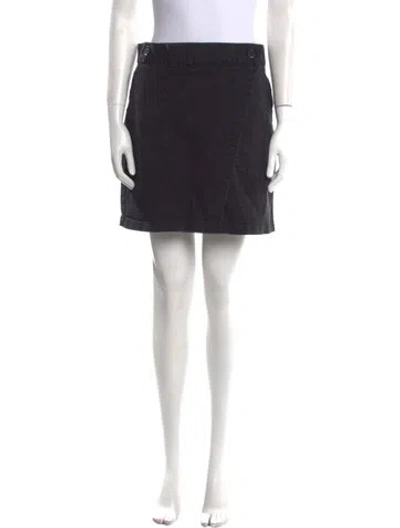 Pre-owned Loup Mini Skirt In Black