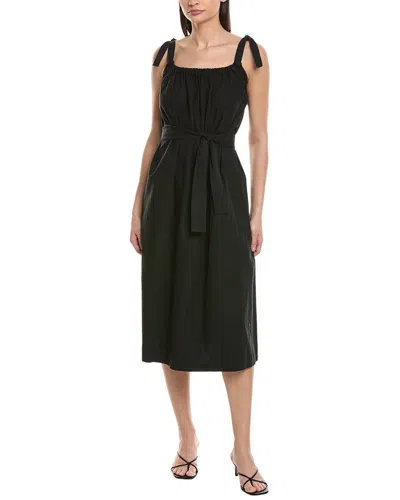 Loup Penelope Midi Dress In Black
