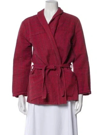 Pre-owned Loup Printed Blazer In Pink