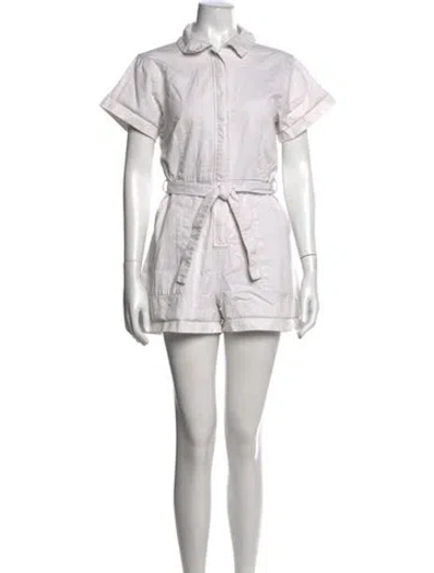 Pre-owned Loup Romper In Neutral