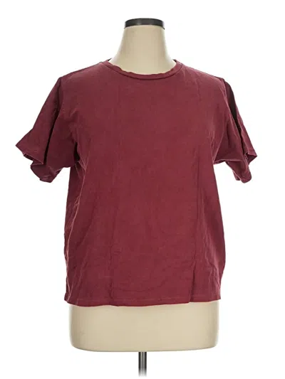 Pre-owned Loup Short Sleeve T-shirt In Burgundy