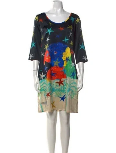 Pre-owned Loup Silk Mini Dress W/ Tags In Multicolor