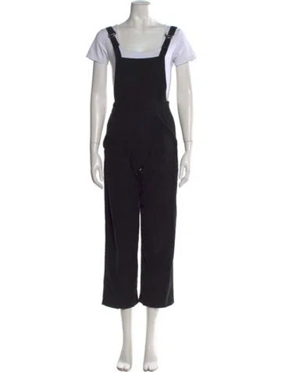 Pre-owned Loup Square Neckline Jumpsuit In Black