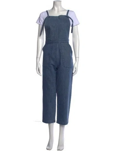 Pre-owned Loup Square Neckline Overalls In Blue
