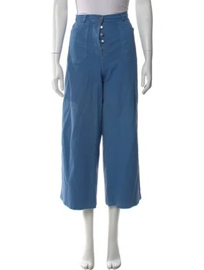 Pre-owned Loup Wide Leg Pants In Blue