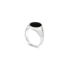 Loupn Black Onyx Signet Ring In Silver