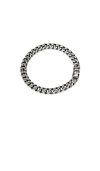 Loupn Cuban Chain 7mm Bracelet In Silver