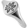 Loupn Lotus Signet Ring In Silver