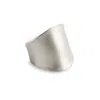 Loupn Men's Armor Ring - Sterling Silver - Matte In Silver