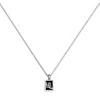 Loupn Men's Black / Silver Ascend Pendant Necklace - Sterling Silver In Multi