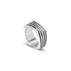 Loupn Men's Level Up Ring - Sterling Silver In Silver