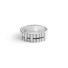 Loupn Men's Silver Korean Trigram Ring In Silver