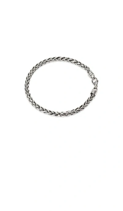 Loupn Spiga Chain Bracelet In Silver