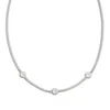 Loupn Flower Path Necklace In Silver