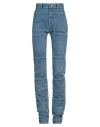 Lourdes New York Woman Denim Pants Blue Size 25 Cotton In Blue