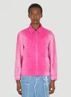 Lourdes Zip-front Long-sleeves Jacket In Pink