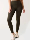 Lovall 24/7 High Waisted Petite Leggings In Green