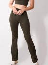 Lovall 24/7 Revitalise Flare Petite Leggings In Green
