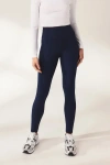Lovall Lightweight High Waisted Petite Leggings In Blue