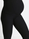 Lovall Maternity Petite Winter Leggings In Black