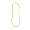 Lovard Women's Belveled Small Loop Chain Necklace In Yellow