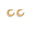 Lovard Women's Gold Carved Hoops In Gold