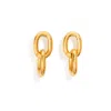 Lovard Women's Gold Double Link Earring In Gold