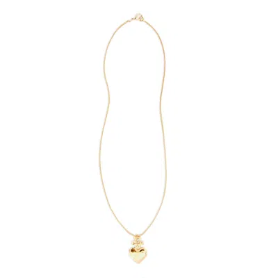 Lovard Women's Gold Hand-cut Mini Heart Necklace