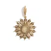 Lovard Women's Gold Medallion Stone Charm In Gold