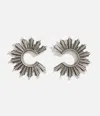 Lovard Women's Sunburst Earrings - Silver